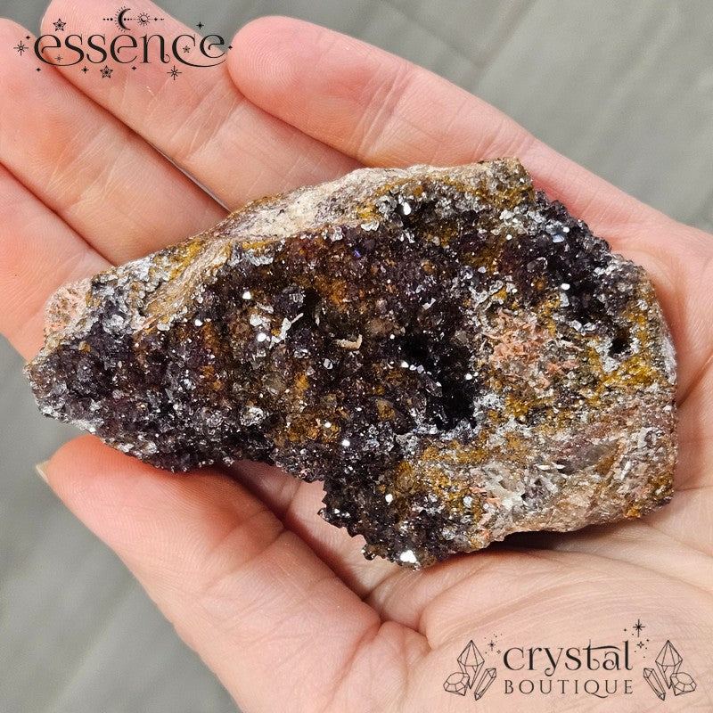Red Manganese Quartz Druzy – 168g Energising & Confidence