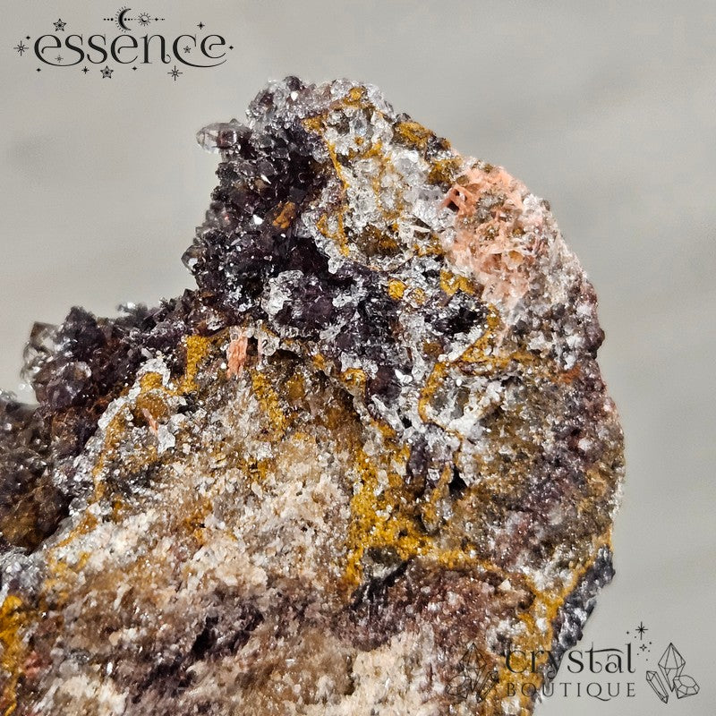 Red Manganese Quartz Druzy – 168g Energising & Confidence