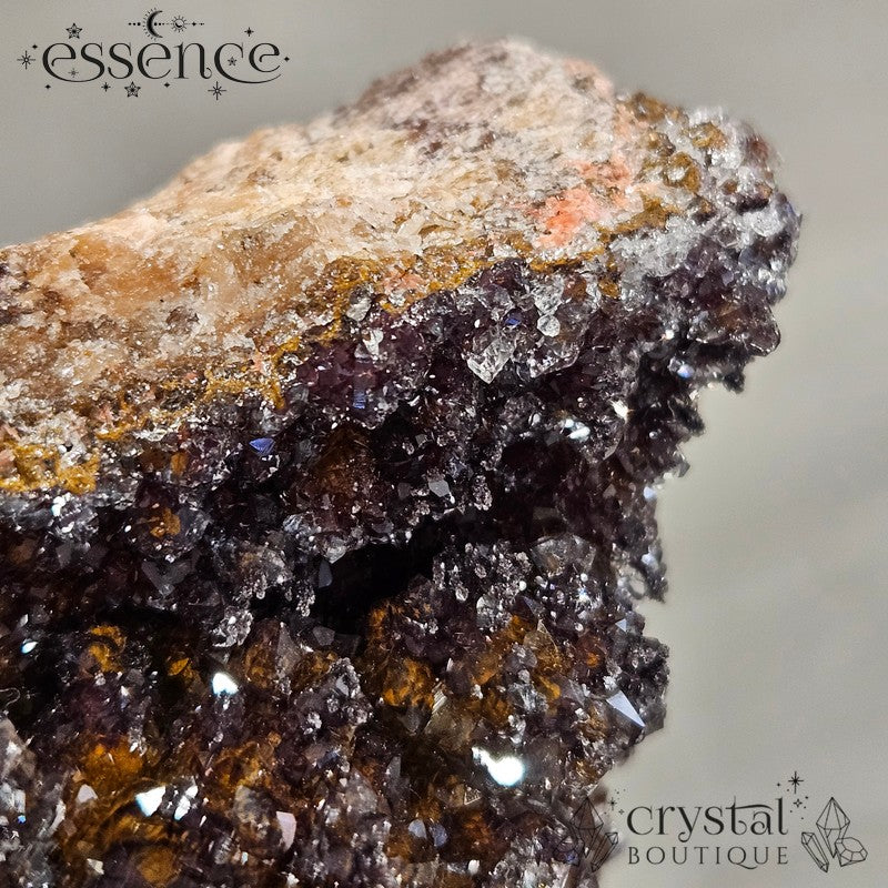 Red Manganese Quartz Druzy – 168g Energising & Confidence