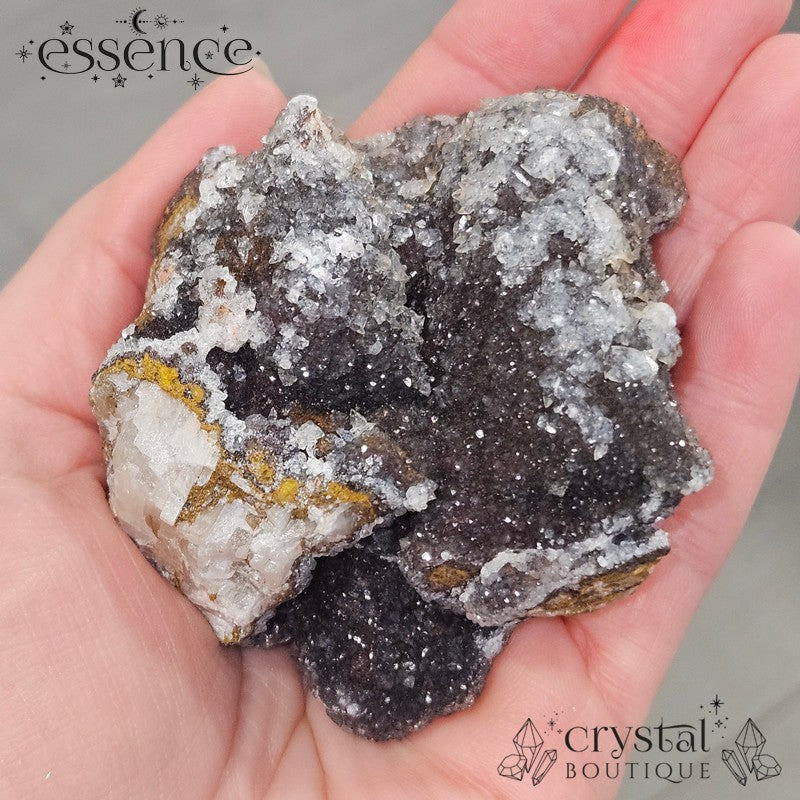 Manganese Quartz Cluster with Calcite – 300g