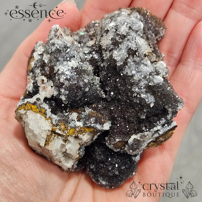 Manganese Quartz Cluster with Calcite – 300g