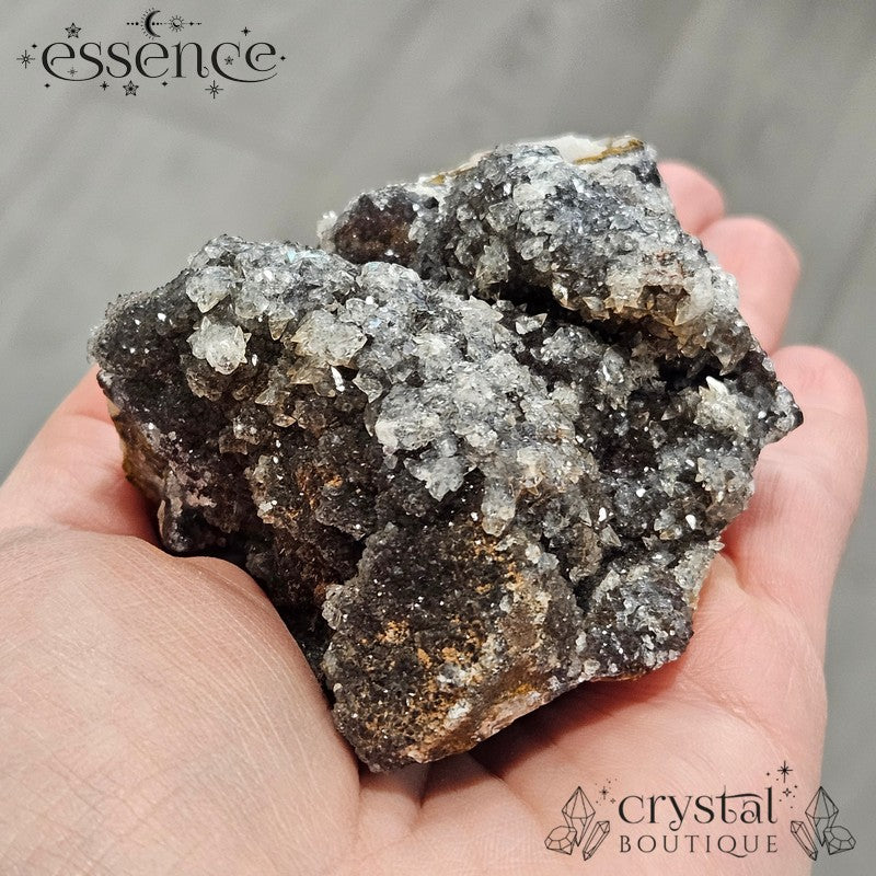Manganese Quartz Cluster with Calcite – 300g