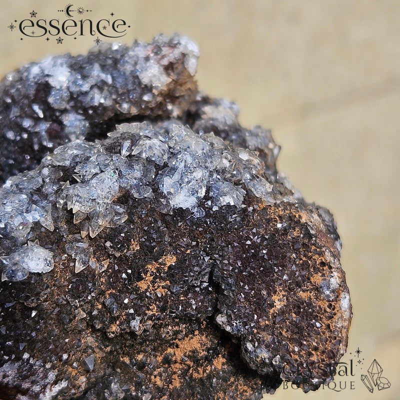 Manganese Quartz Cluster with Calcite – 300g