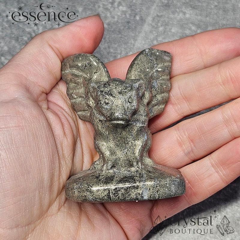 Pyrite Gargoyle β The Guardian of Strength & Protection