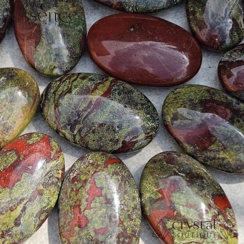Dragon Blood Jasper Palm Stone