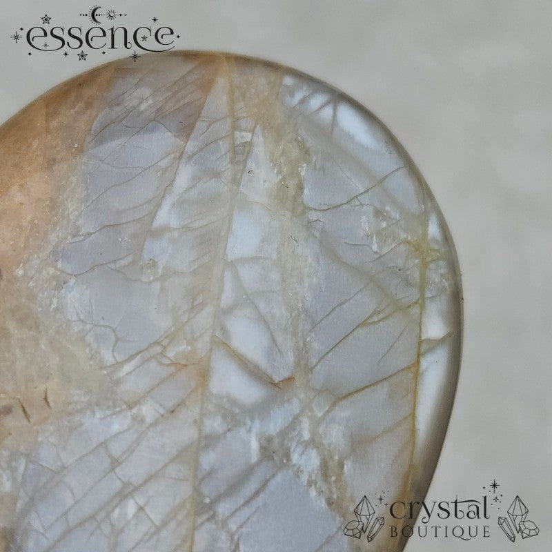 Peach Moonstone Palm Stone 78gms