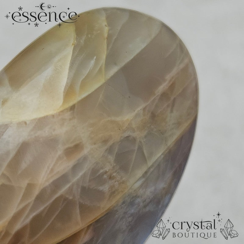 Peach Moonstone Palm Stone 78gms