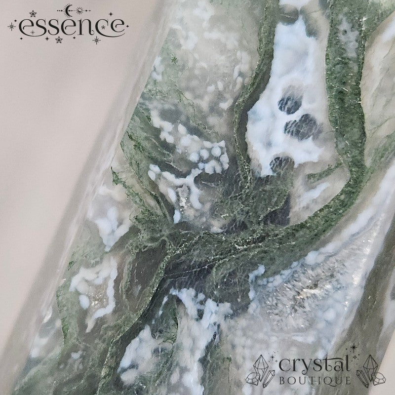 Moss Agate Tower- 🌿 Shadow Ferns| 146g