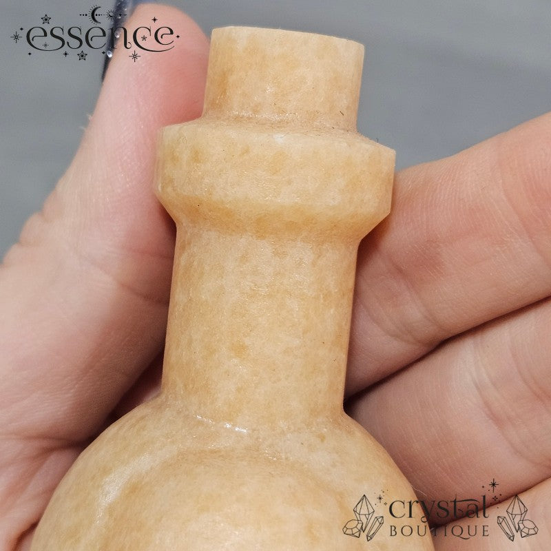 Orange Aventurine Skull Bottle