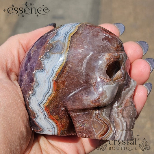 Amethyst  &  Crazy Lace Agate with Red Quartz