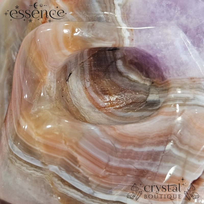 Amethyst & Crazy Lace Agate Skull (442g)