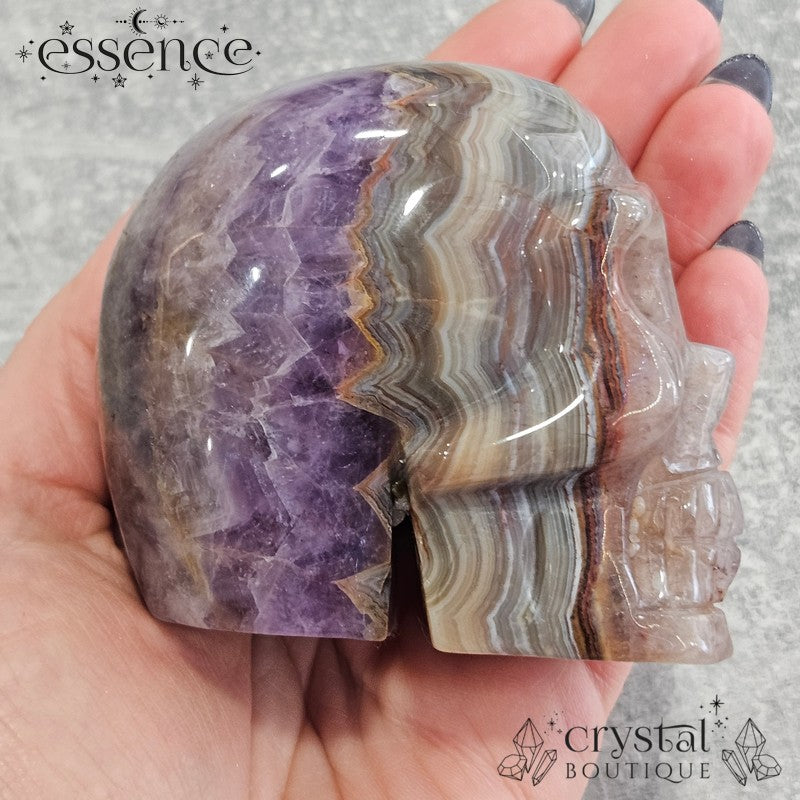 Amethyst & Red Quartz with Crazy Lace Agate | 453g