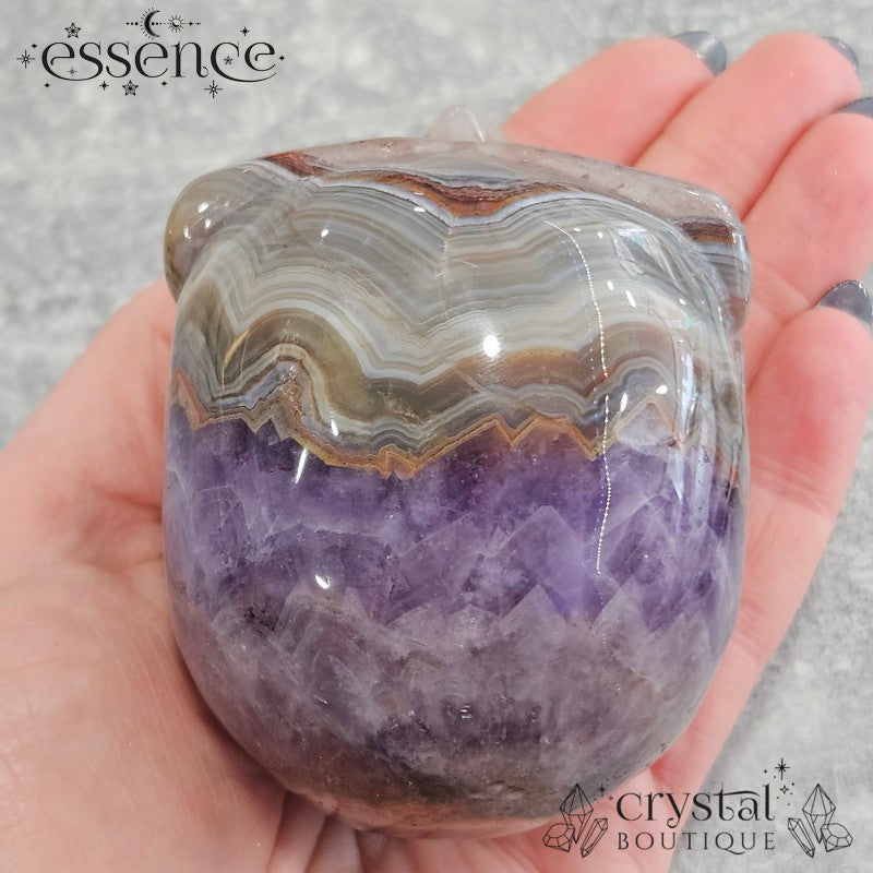Amethyst & Red Quartz with Crazy Lace Agate | 453g