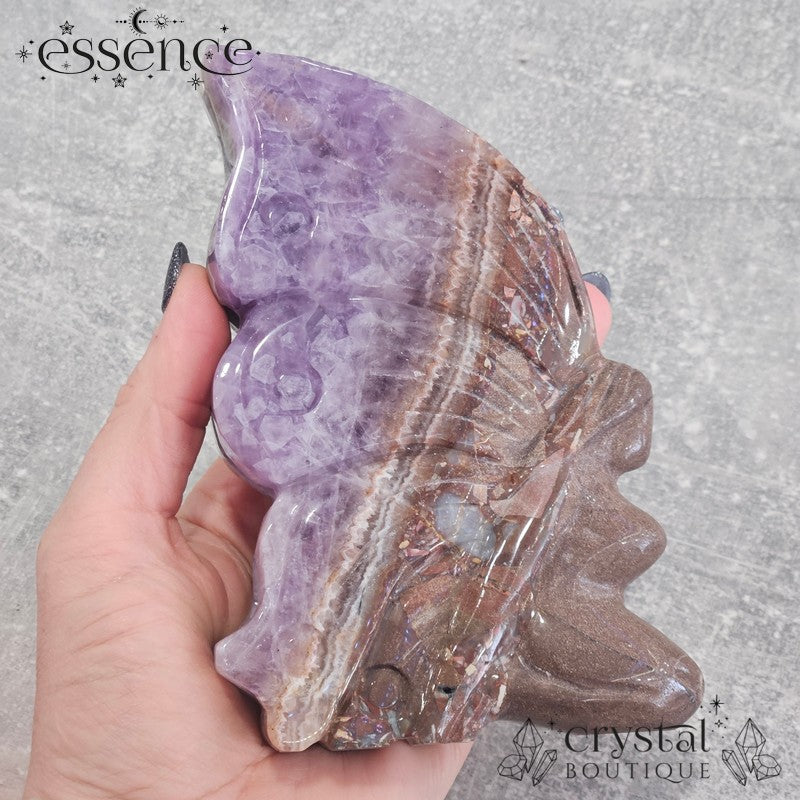 Amethyst & Crazy Lace Agate Fairy | 592g