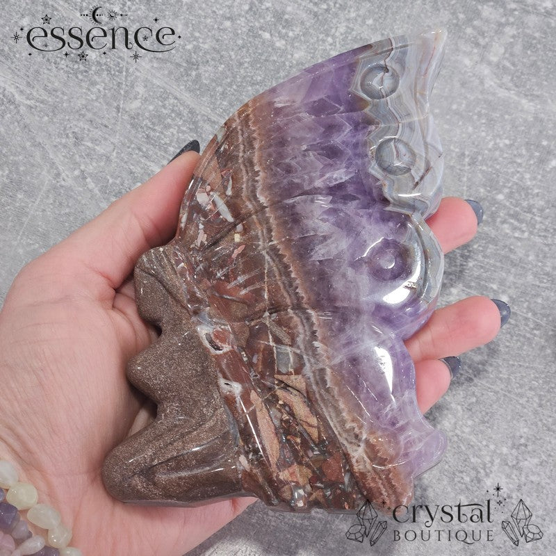 Amethyst & Crazy Lace Agate Fairy | 592g