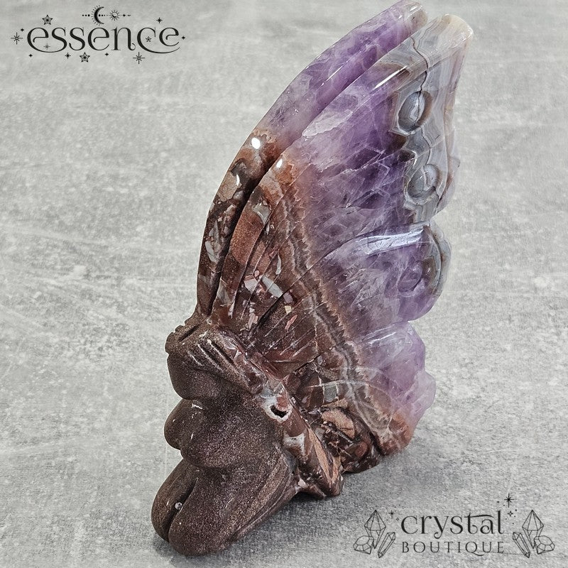 Amethyst & Crazy Lace Agate Fairy | 592g