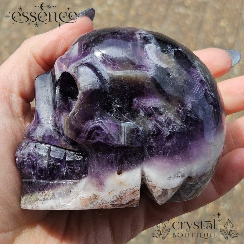 Chevron (dream) Amethyst with Flower Agate