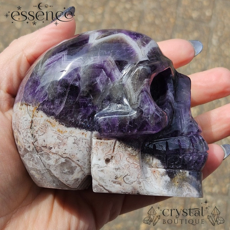 Chevron (dream) Amethyst with Flower Agate