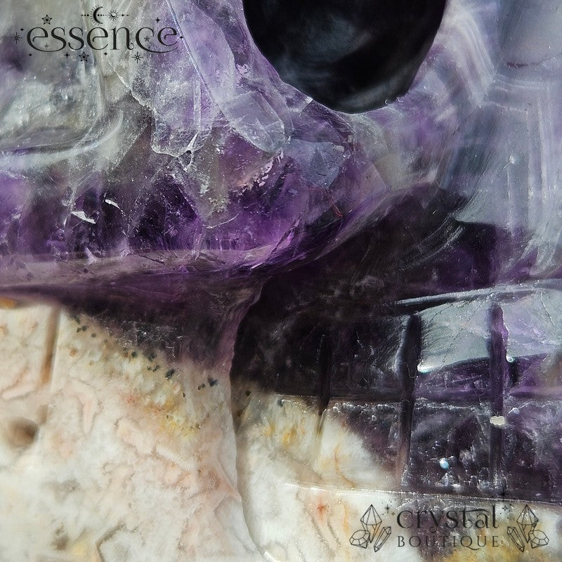 Chevron (dream) Amethyst with Flower Agate