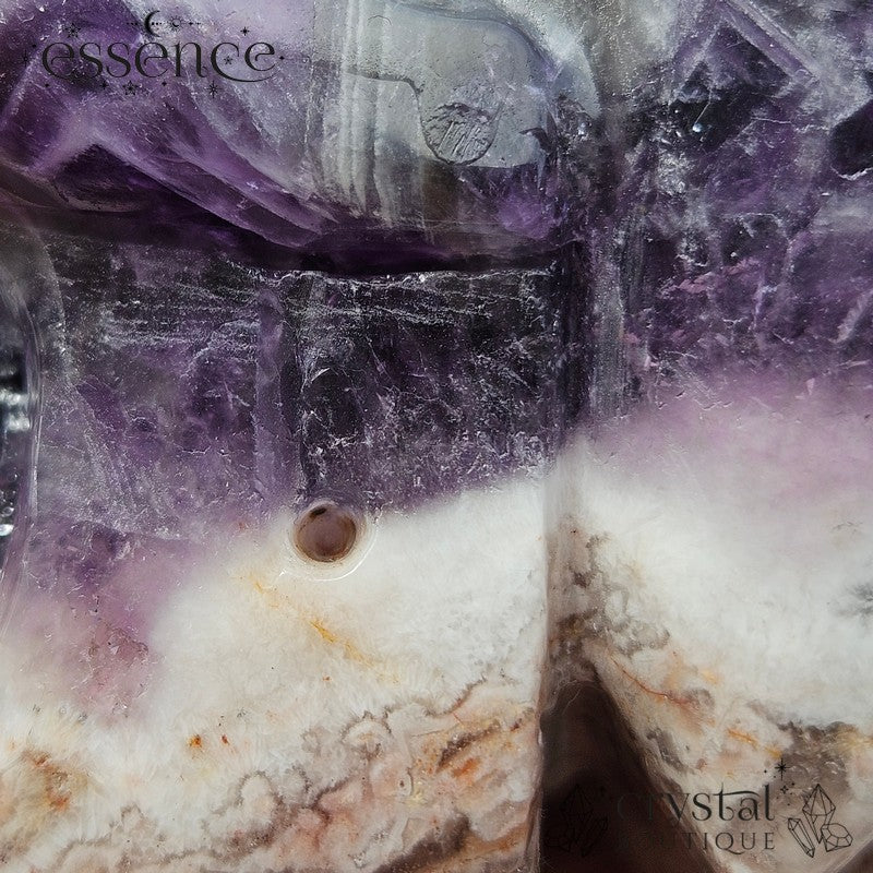 Chevron (dream) Amethyst with Flower Agate