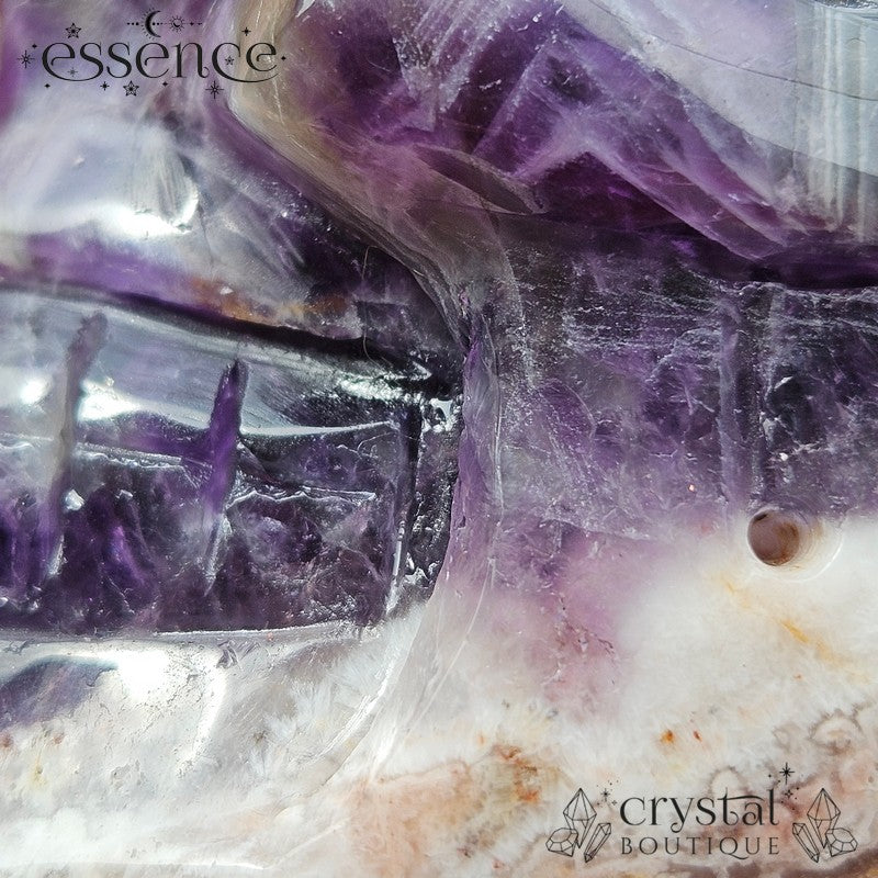 Chevron (dream) Amethyst with Flower Agate