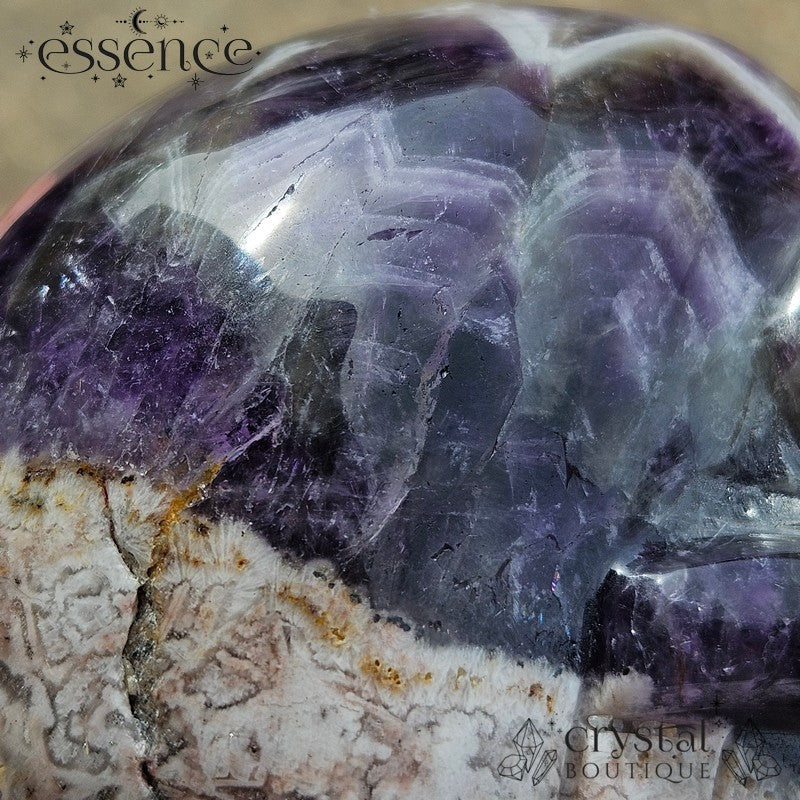 Chevron (dream) Amethyst with Flower Agate