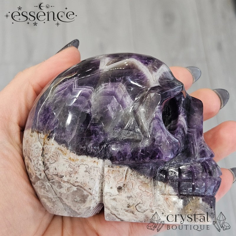 Chevron (dream) Amethyst with Flower Agate