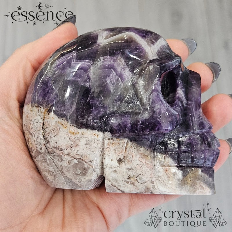 Chevron (dream) Amethyst with Flower Agate