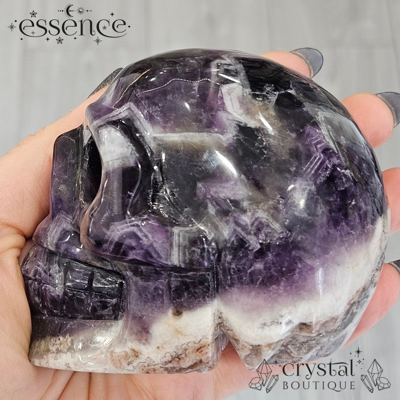 Chevron (dream) Amethyst with Flower Agate