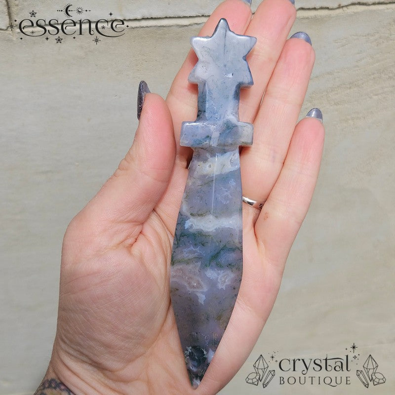 Moss Agate Star Dagger