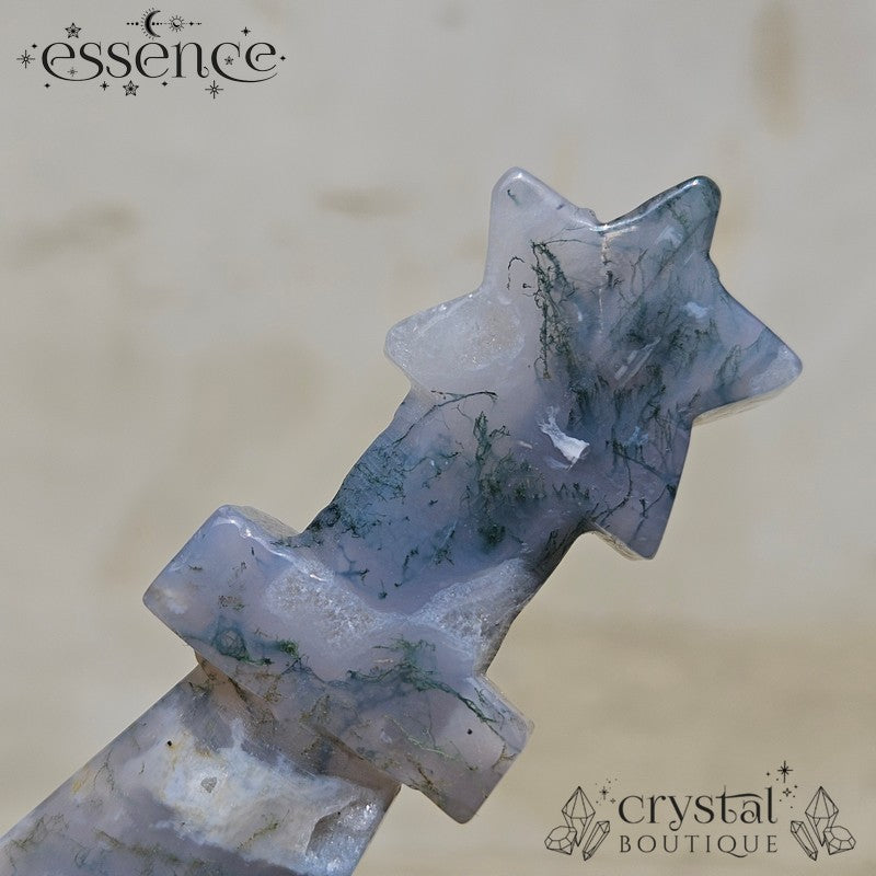 Moss Agate Star Dagger