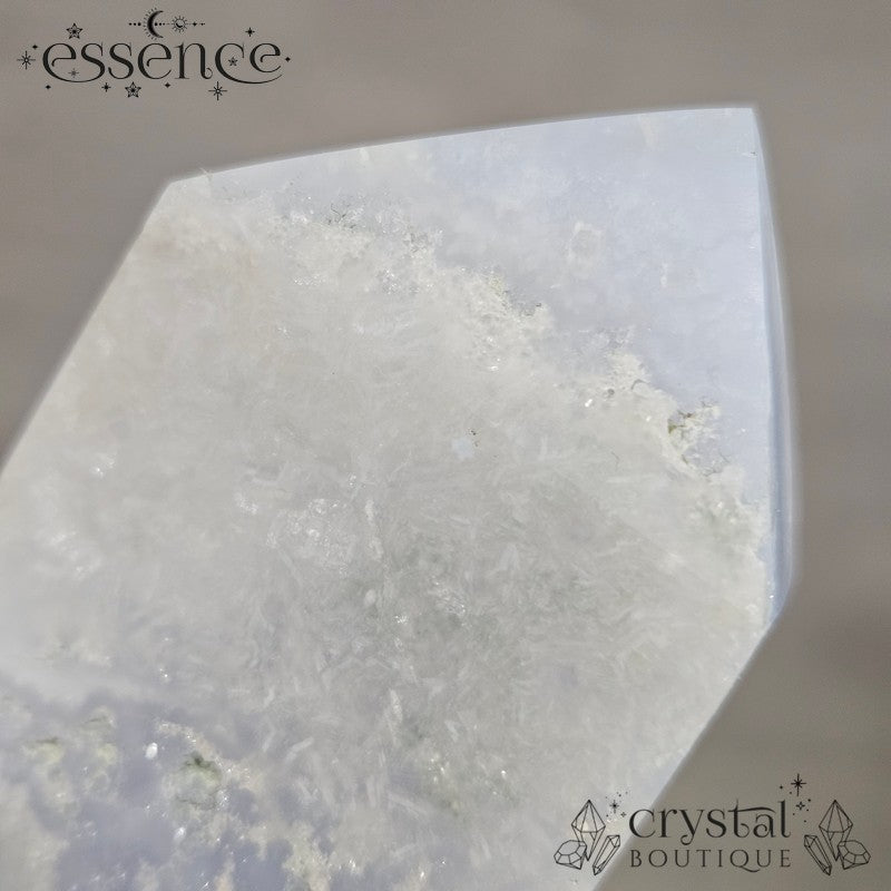 Blue Lace Agate Tower - Crystal Surf