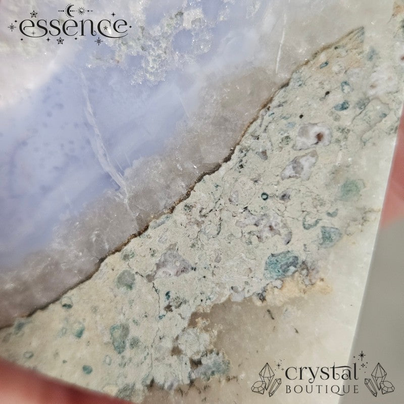 Blue Lace Agate Tower - Crystal Surf