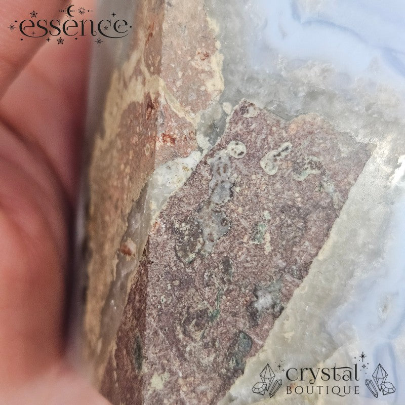 Blue Lace Agate Tower - Tidal Twist