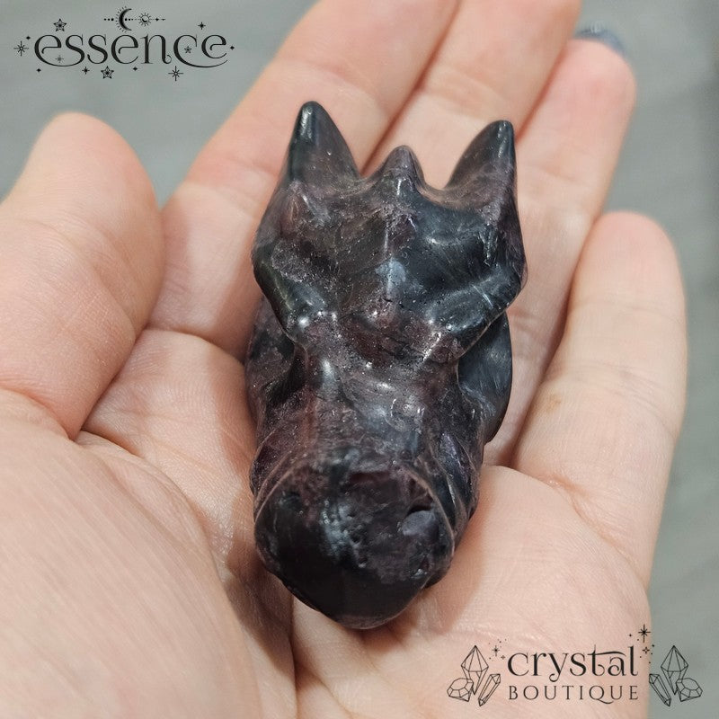 Garnet in Astrophyllite Dragon Head
