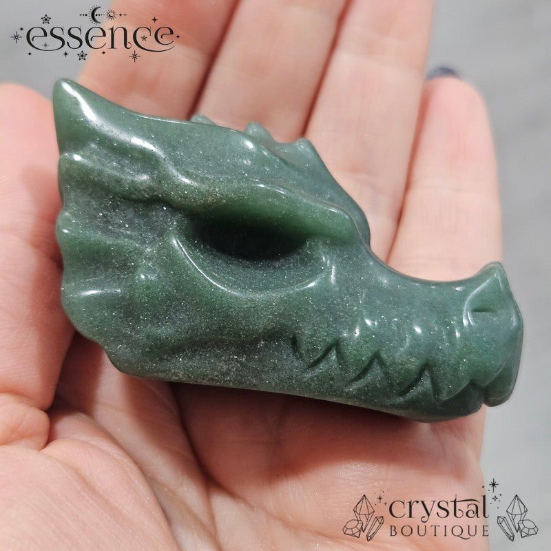 Green Aventurine Dragon Head