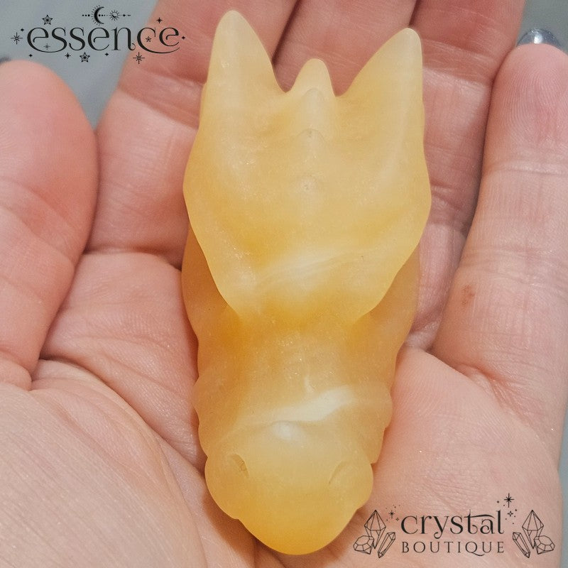 Orange Calcite Dragon Head