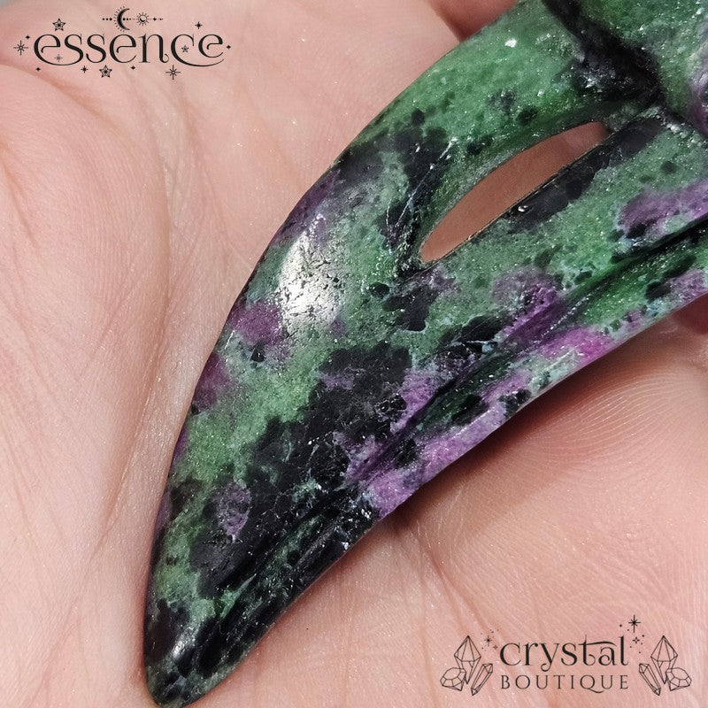 Ruby zoisite Raven Skull