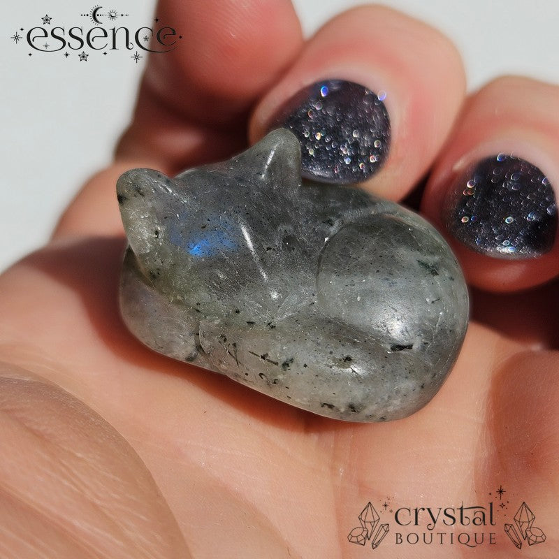 Labradorite Sleeping Cat