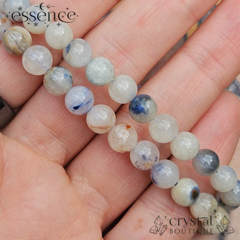 Dumortierite in Quartz Bracelet