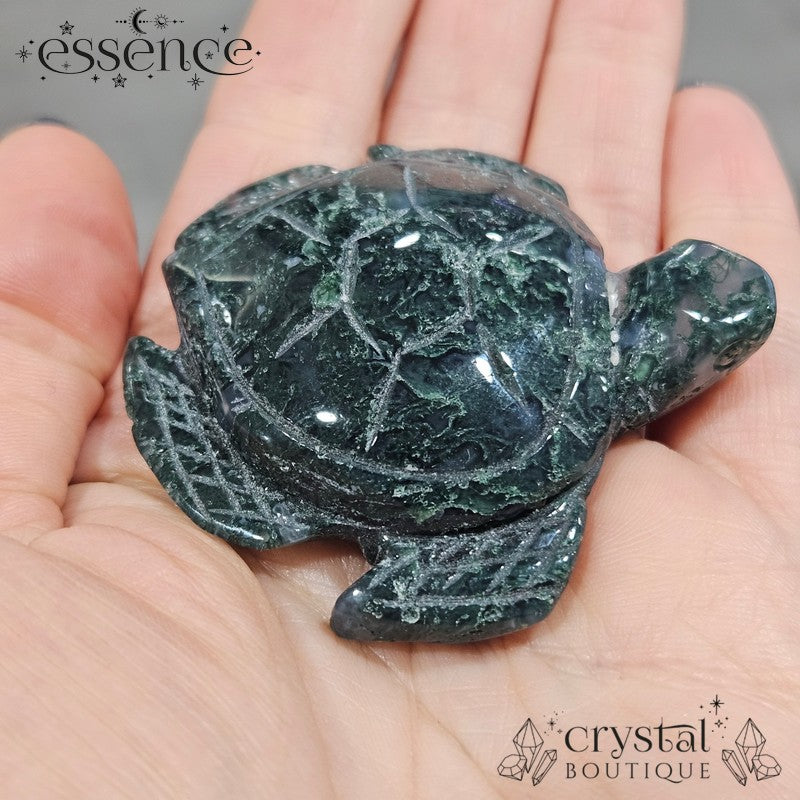 Moss Agate Turtle