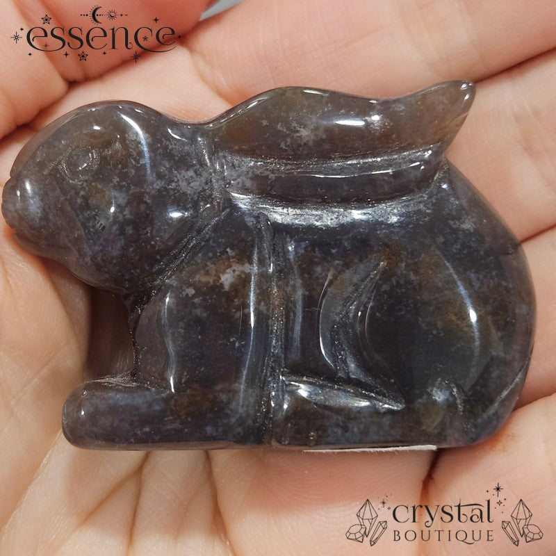 Moss Agate Rabbit