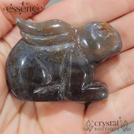 Moss Agate Rabbit