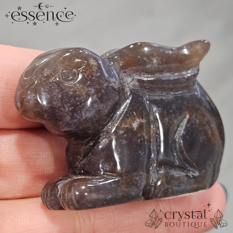 Moss Agate Rabbit
