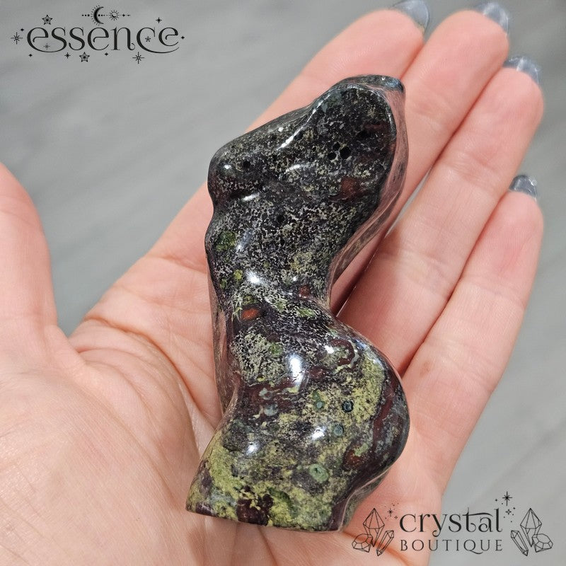 Dragon Blood Jasper Torso Carving