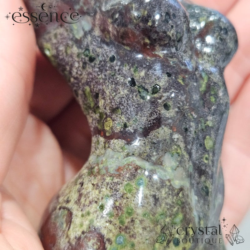 Dragon Blood Jasper Torso Carving