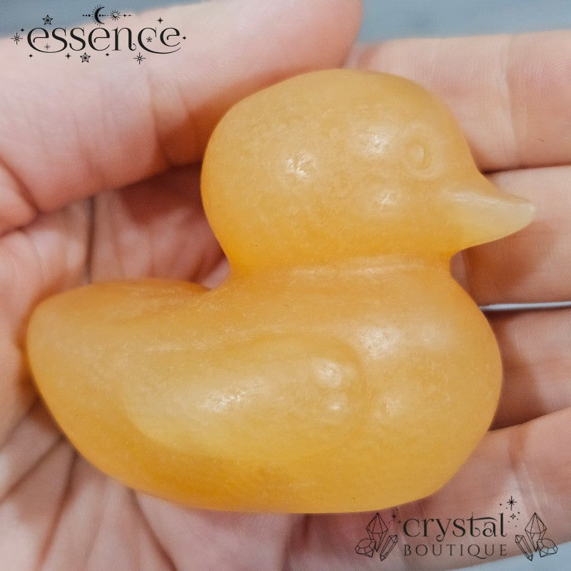 Orange Calcite Duck