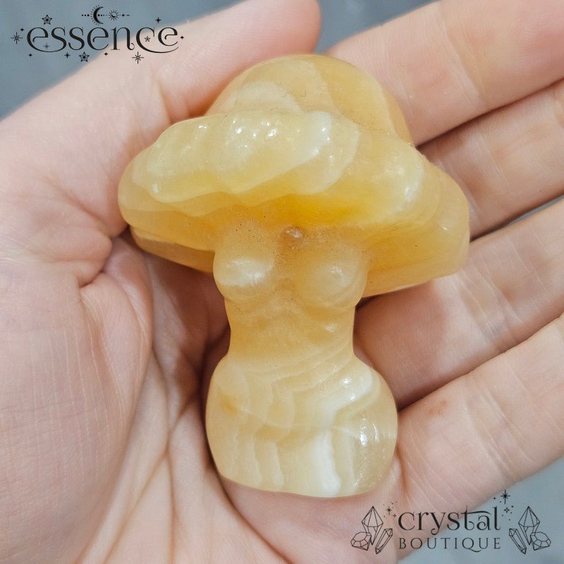 Orange Calcite Flower Lady