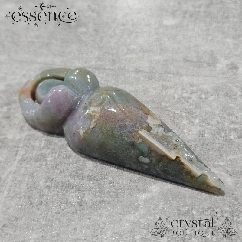 Ocean Jasper Goddess Carving