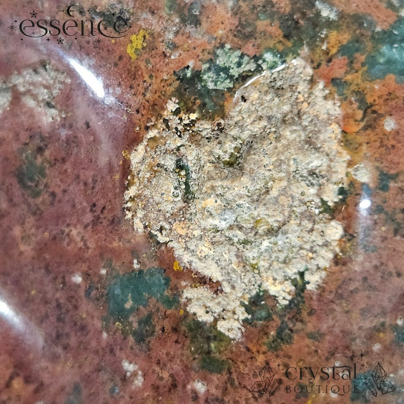Ocean Jasper Skull (volcanic Ember)